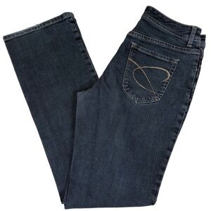 Chico's‎ Platinum Jeans Women's Size 0.5 (size 6) Dark Wash Bootcut Stretchy